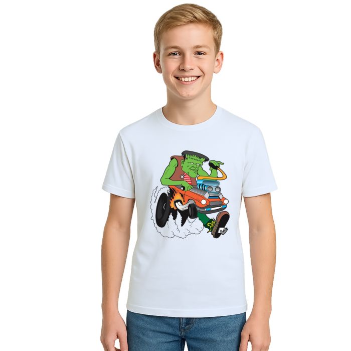 Camiseta Frankenstein Dragster Estampa Personalizada