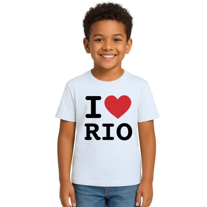 Camiseta I Love Rio de Janeiro Estampa Personalizada