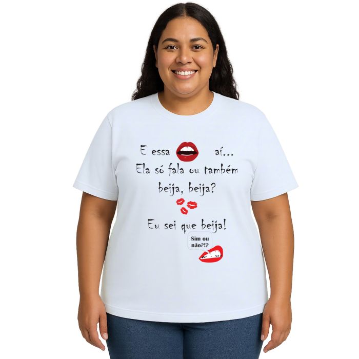 Camiseta Essa Boca Aí Beija Carnaval Personalizada