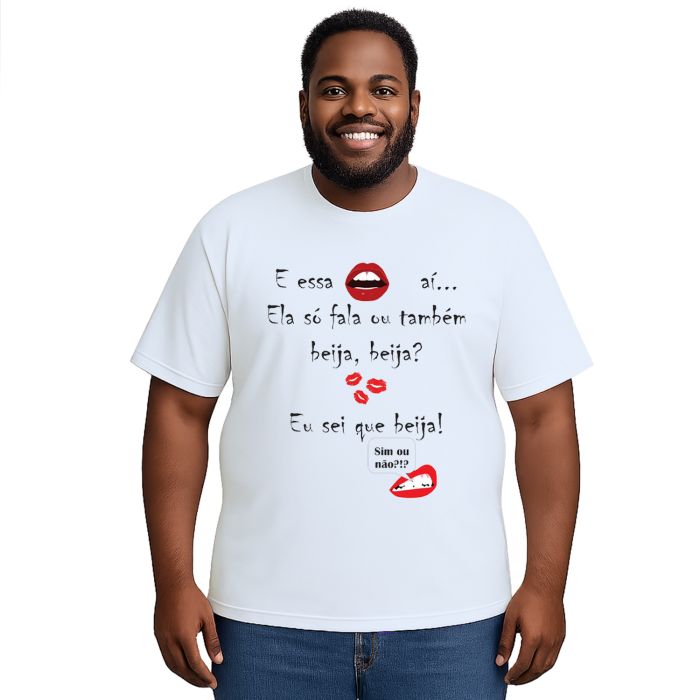 Camiseta Essa Boca Aí Beija Carnaval Personalizada