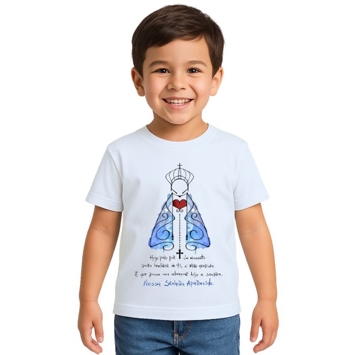 Camiseta Nossa Senhora De Aparecida Mãe Personalizada