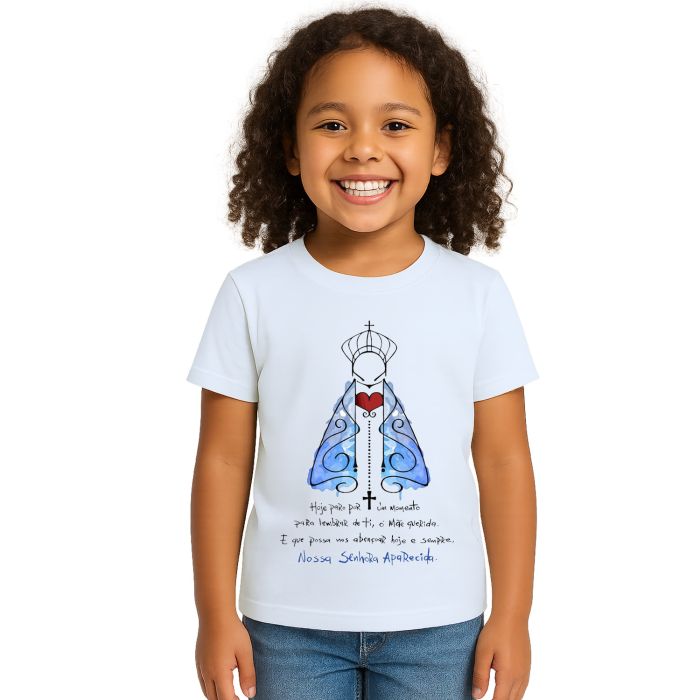 Camiseta Nossa Senhora De Aparecida Mãe Personalizada