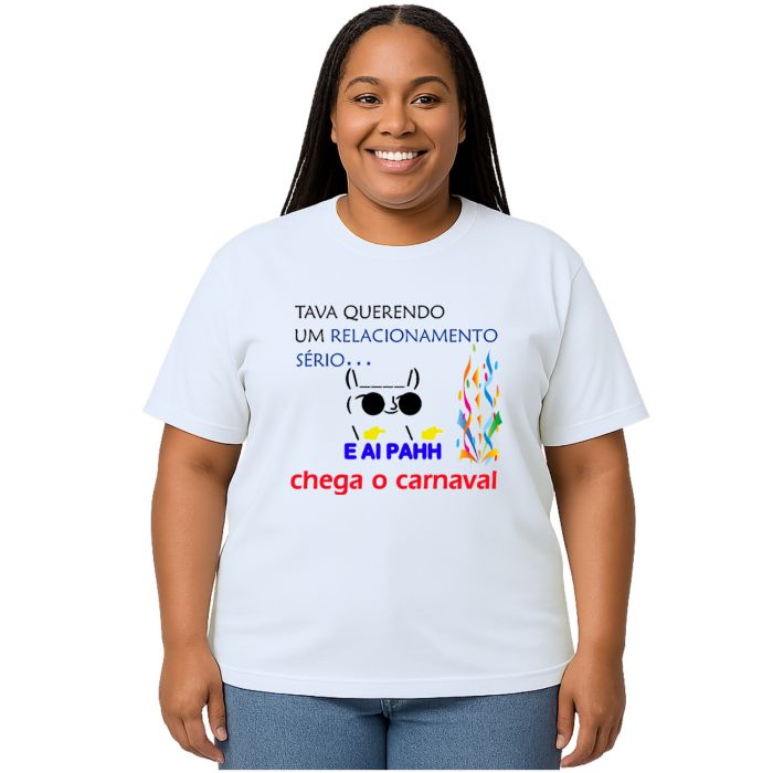 Camiseta Tava Querendo Um Carnaval Personalizada