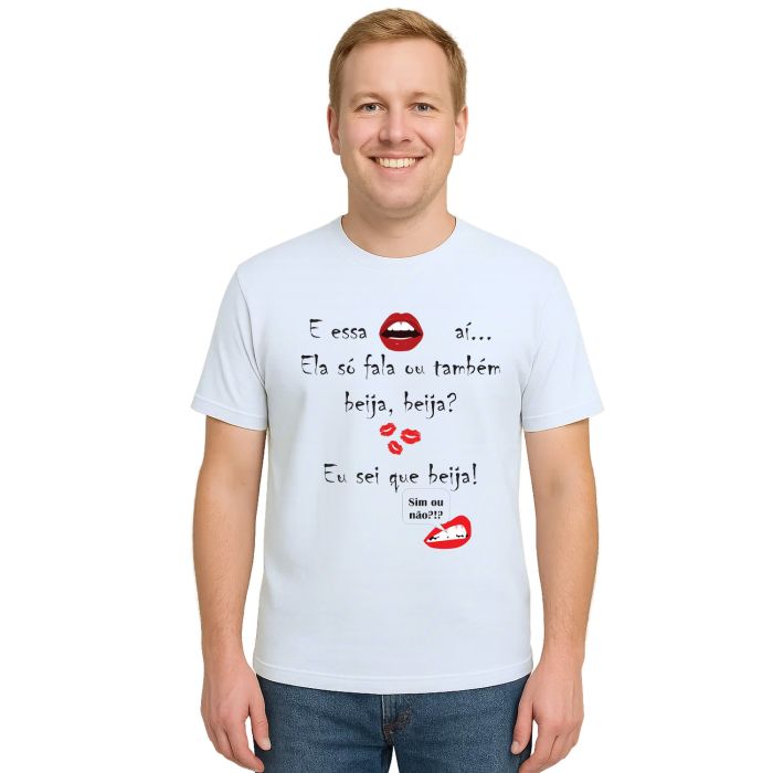 Camiseta Essa Boca Aí Beija Carnaval Personalizada