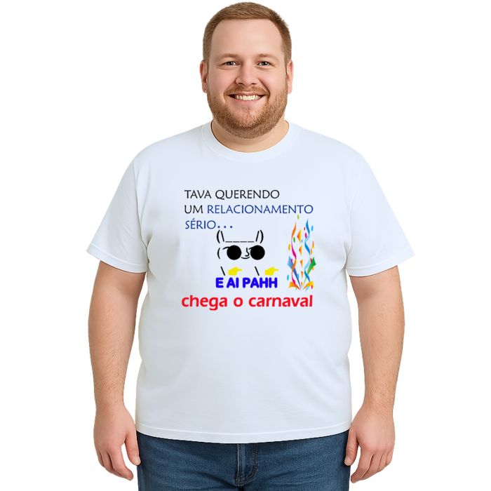 Camiseta Tava Querendo Um Carnaval Personalizada