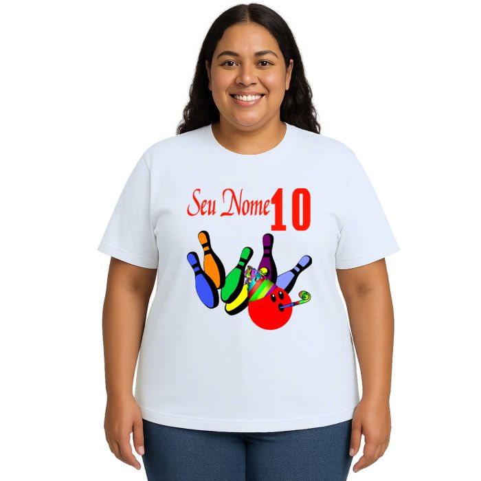 Camiseta Boliche Aniversario Festa Estampa Personalizada