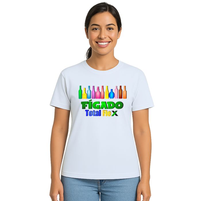 Camiseta Fígado Total Flex Estampa Personalizada