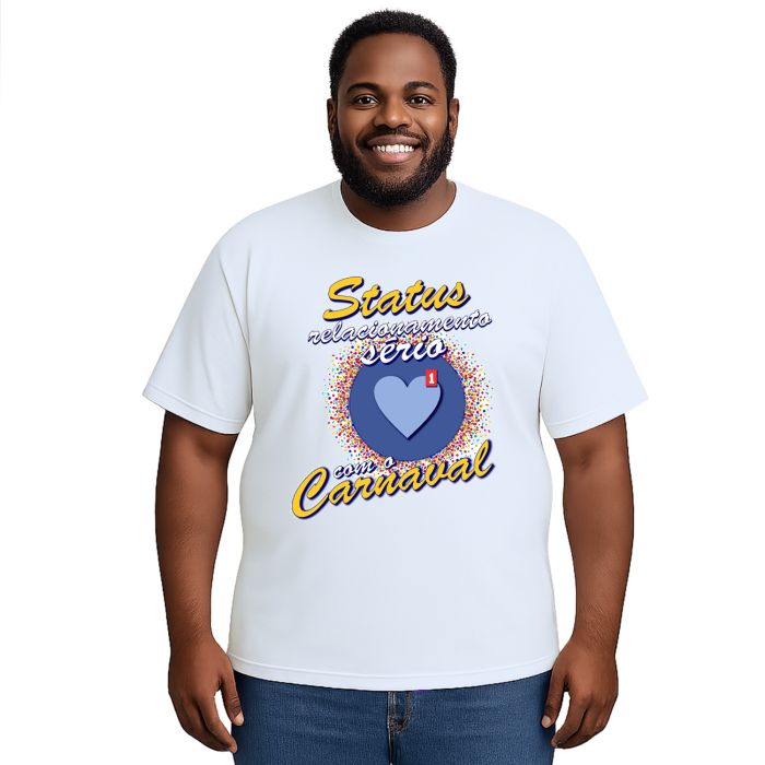 Camiseta Carnaval Status Relacionamento Personalizada