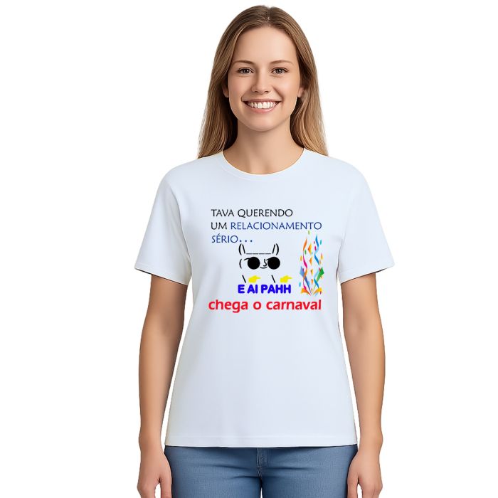 Camiseta Tava Querendo Um Carnaval Personalizada