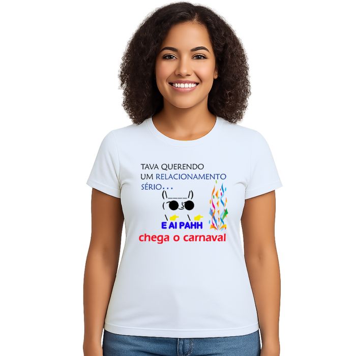 Camiseta Tava Querendo Um Carnaval Personalizada