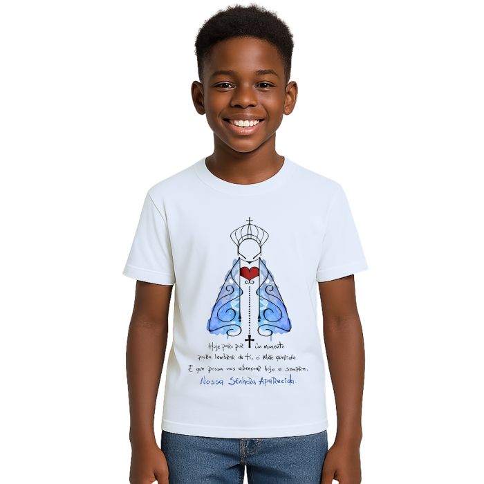 Camiseta Nossa Senhora De Aparecida Mãe Personalizada