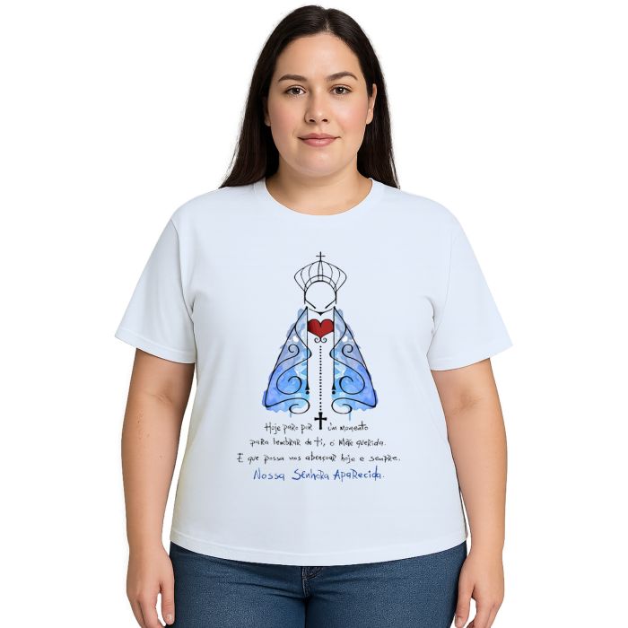 Camiseta Nossa Senhora De Aparecida Mãe Personalizada