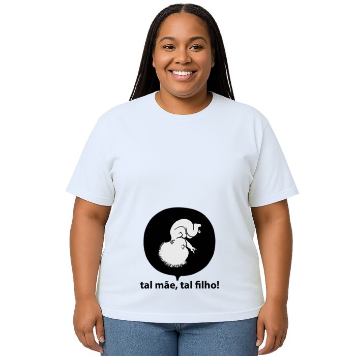 Camiseta Bebê Barriga Tal Mãe Filho Rock Personalizada