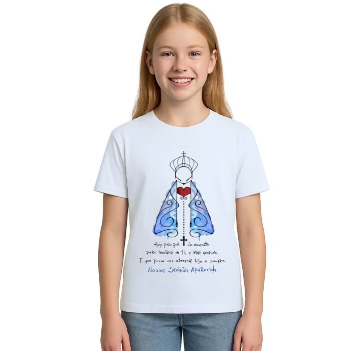 Camiseta Nossa Senhora De Aparecida Mãe Personalizada