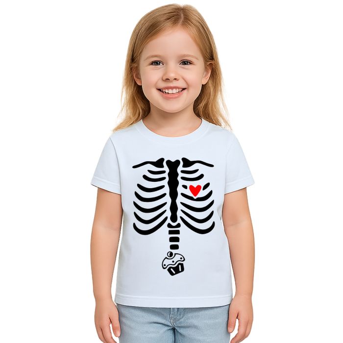 Camiseta Esqueleto Raio X Bolinho Estampa Personalizada