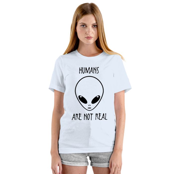 Camiseta Et Humans Are Not Real Alienígena Algodão