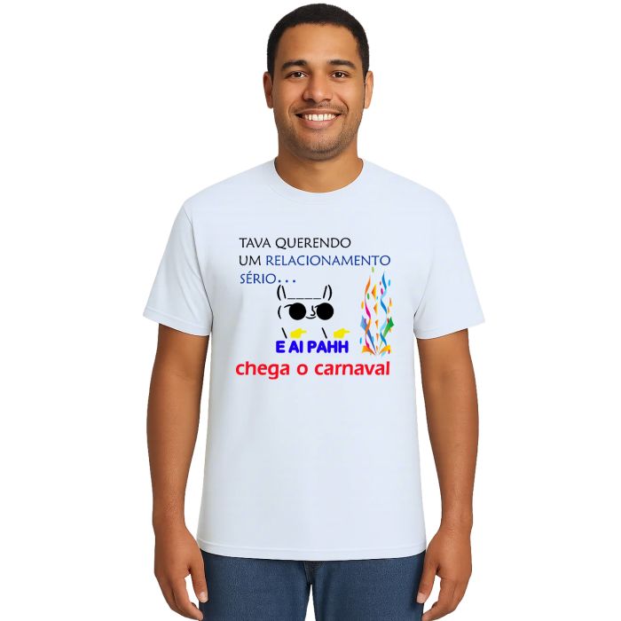 Camiseta Tava Querendo Um Carnaval Personalizada