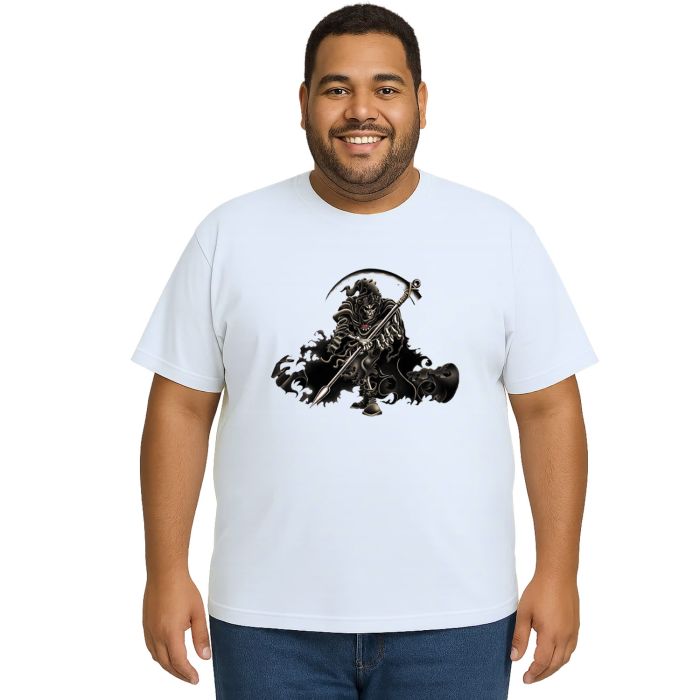 Camiseta A Morte Gótica Dark Estampa Personalizada