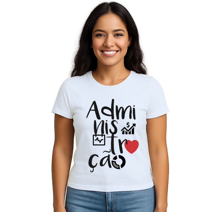 Camiseta Administração Universitária Personalizada