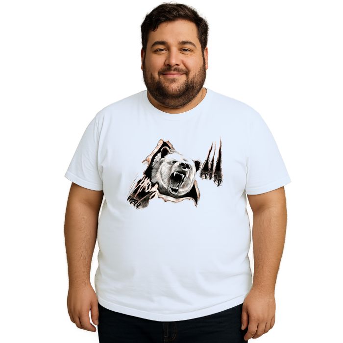 Camiseta Urso Attack Animal Estampa Personalizada