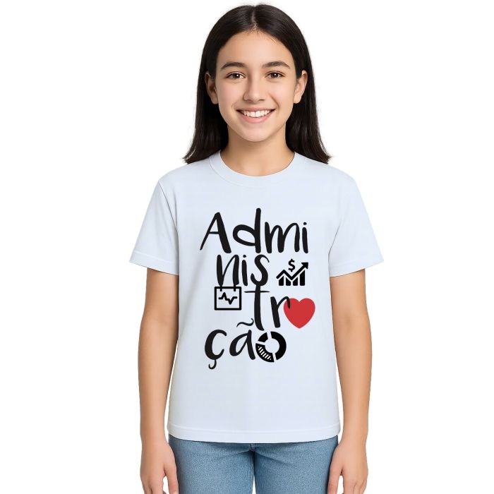 Camiseta Administração Universitária Personalizada