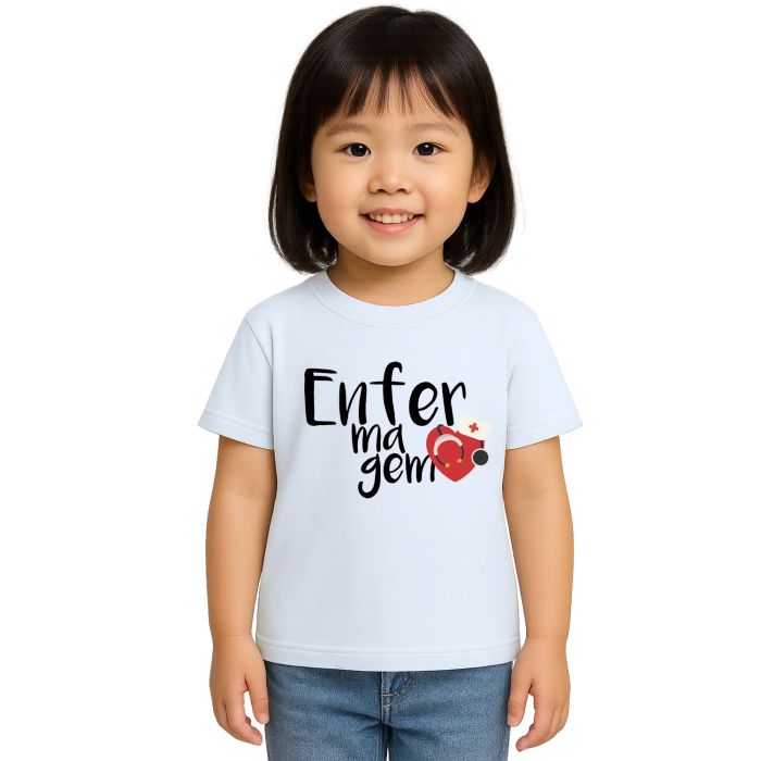 Camiseta Enfermagem Estetoscópio Estampa Personalizada