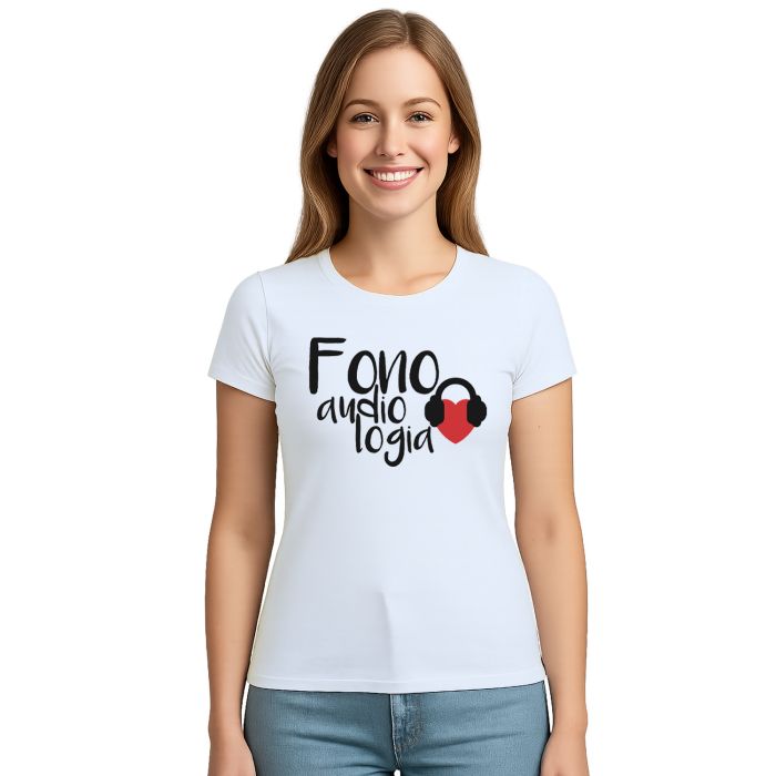Camiseta Fonoaudiologia Universitária Personalizada