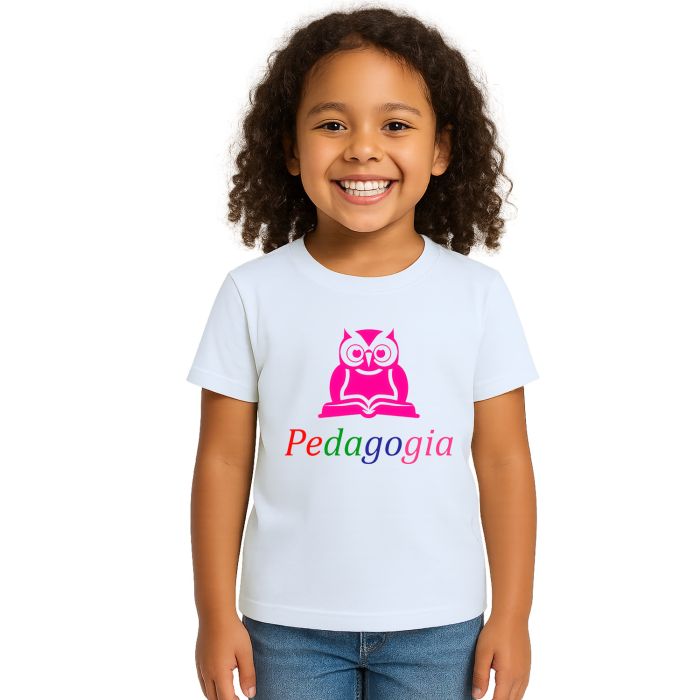 Camiseta Pedagogia Coruja Universitária Personalizada