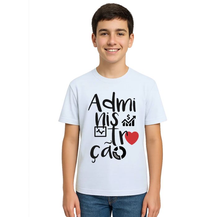 Camiseta Administração Universitária Personalizada