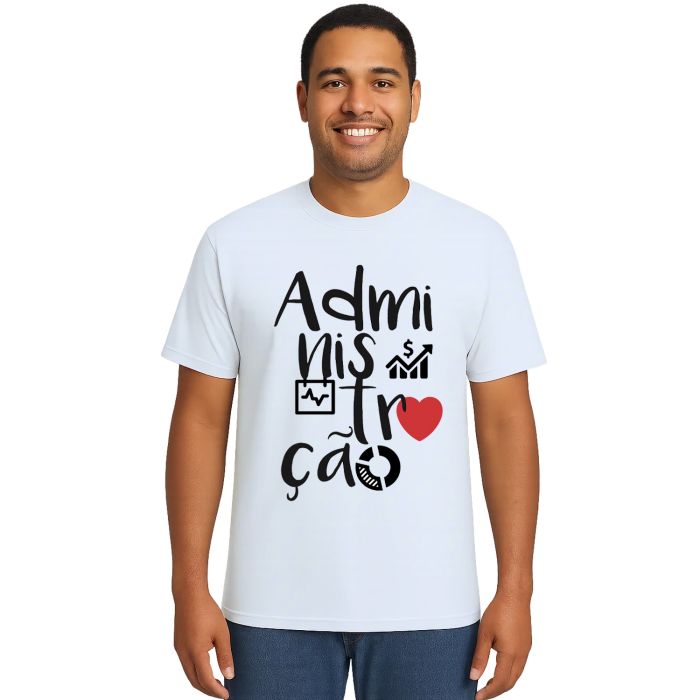 Camiseta Administração Universitária Personalizada