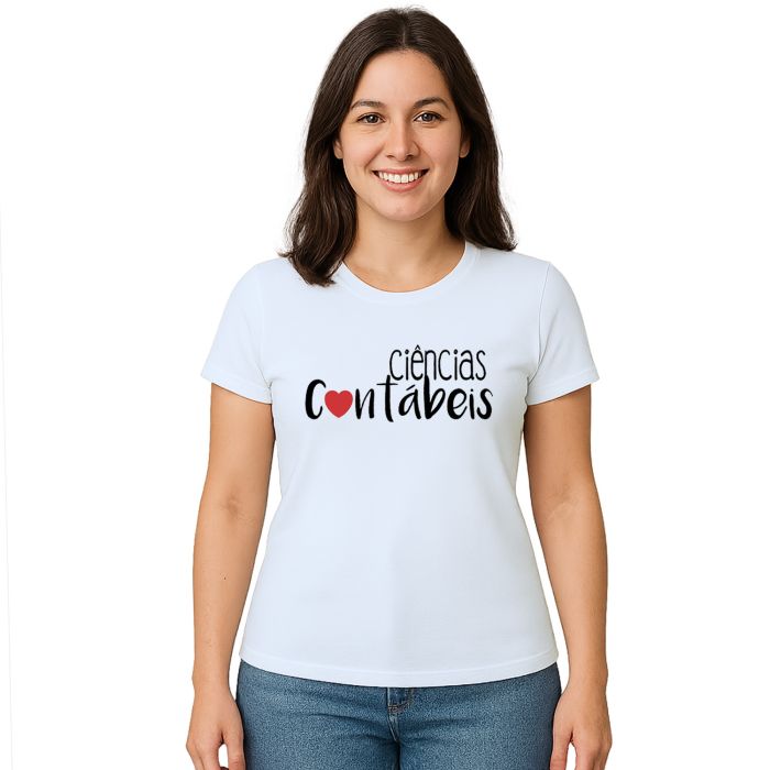 Camiseta Ciências Contábeis Universitária Personalizada