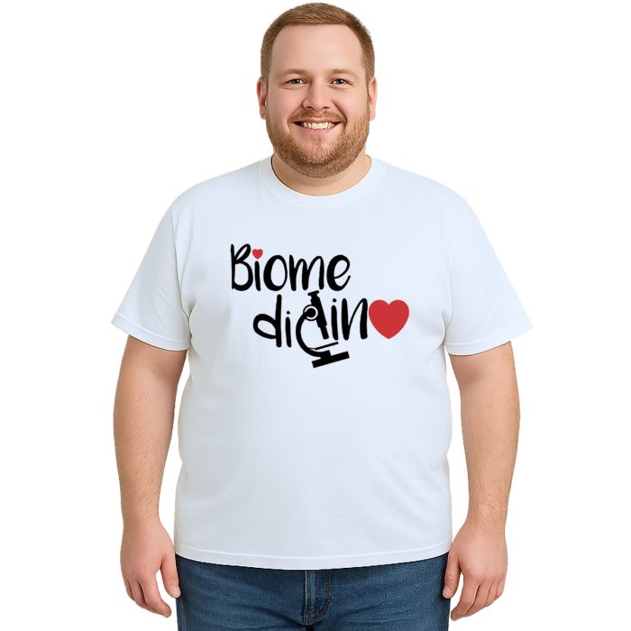 Camiseta Biomedicina Microscópio Universitária Personalizada