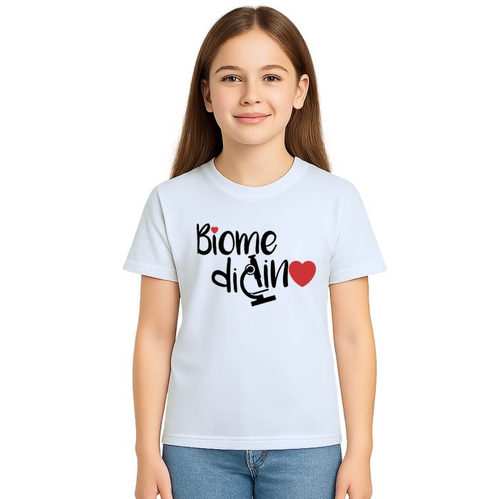Camiseta Biomedicina Microscópio Universitária Personalizada