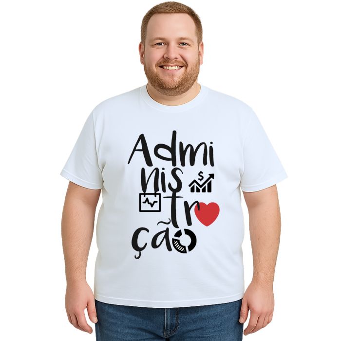 Camiseta Administração Universitária Personalizada
