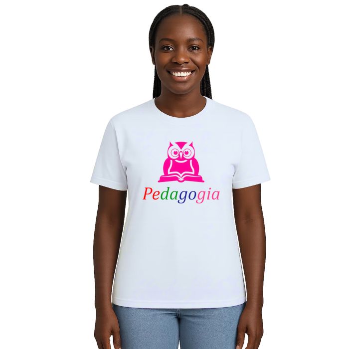 Camiseta Pedagogia Coruja Universitária Personalizada