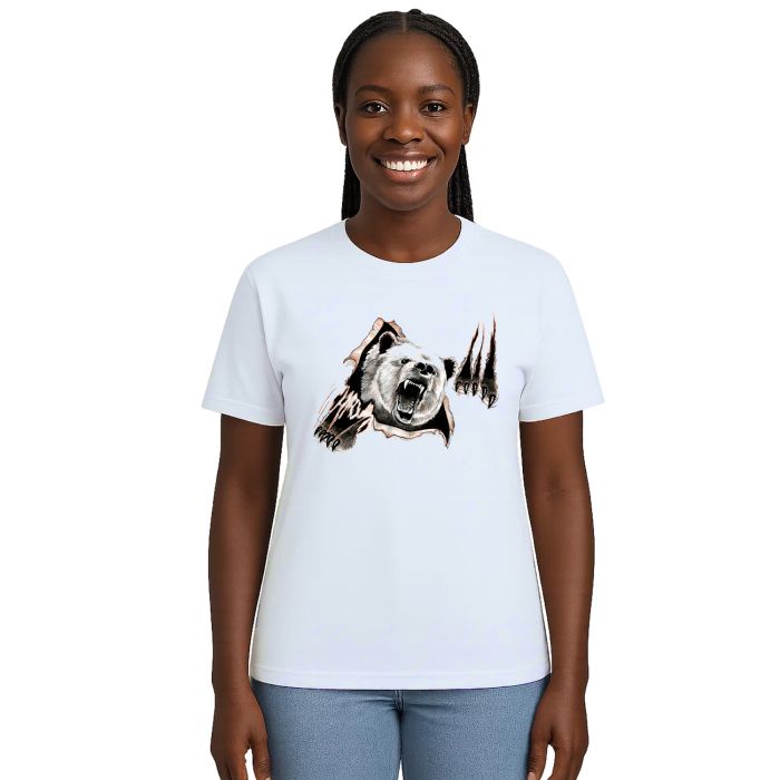 Camiseta Urso Attack Animal Estampa Personalizada