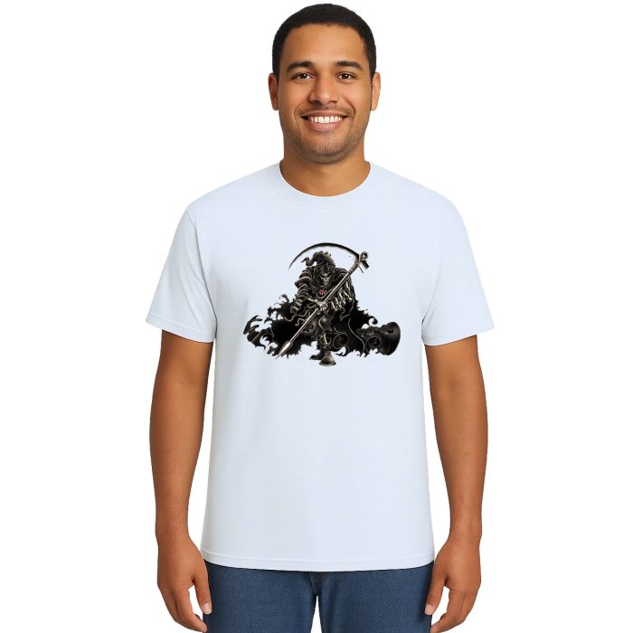 Camiseta A Morte Gótica Dark Estampa Personalizada