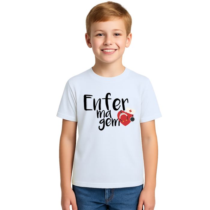 Camiseta Enfermagem Estetoscópio Estampa Personalizada