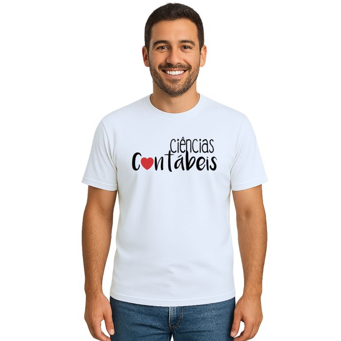 Camiseta Ciências Contábeis Universitária Personalizada