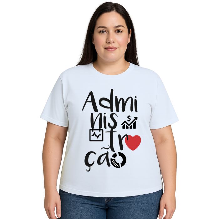 Camiseta Administração Universitária Personalizada