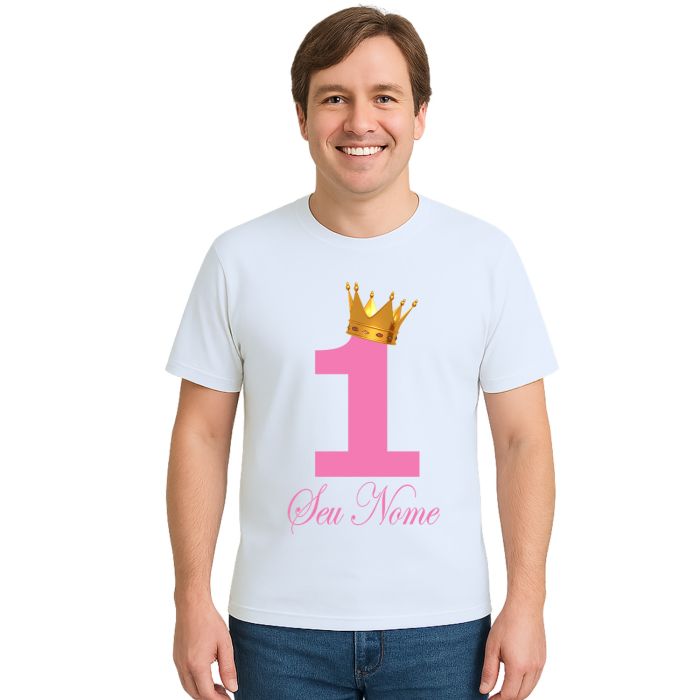 Camiseta Coroa Princesa Princesinha Personalizada
