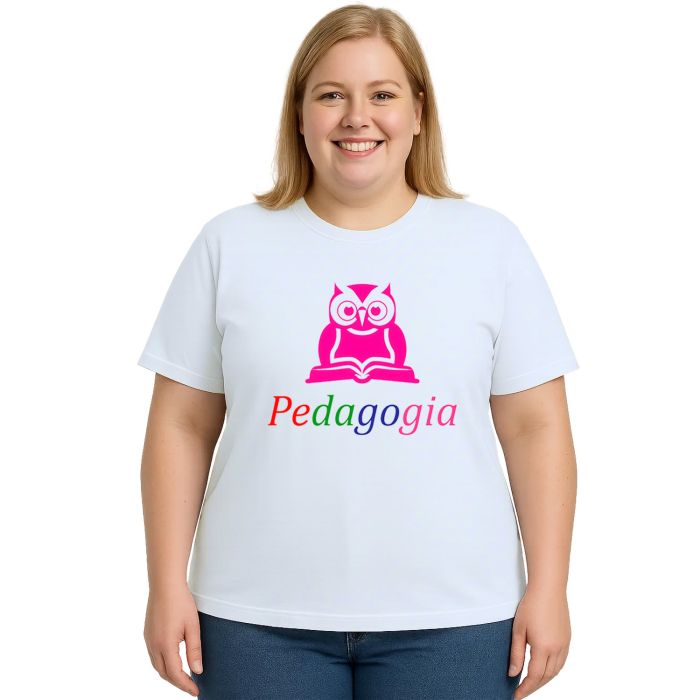 Camiseta Pedagogia Coruja Universitária Personalizada