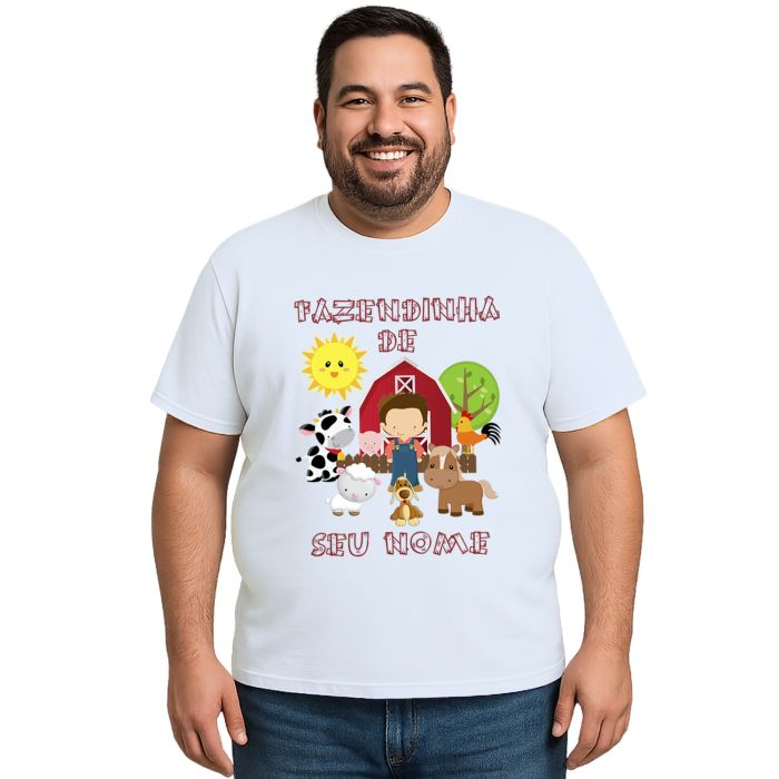 Camiseta Fazendinha Menino Estampa Personalizada
