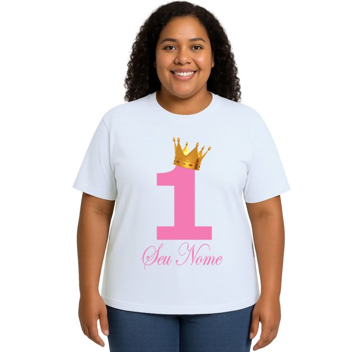 Camiseta Coroa Princesa Princesinha Personalizada