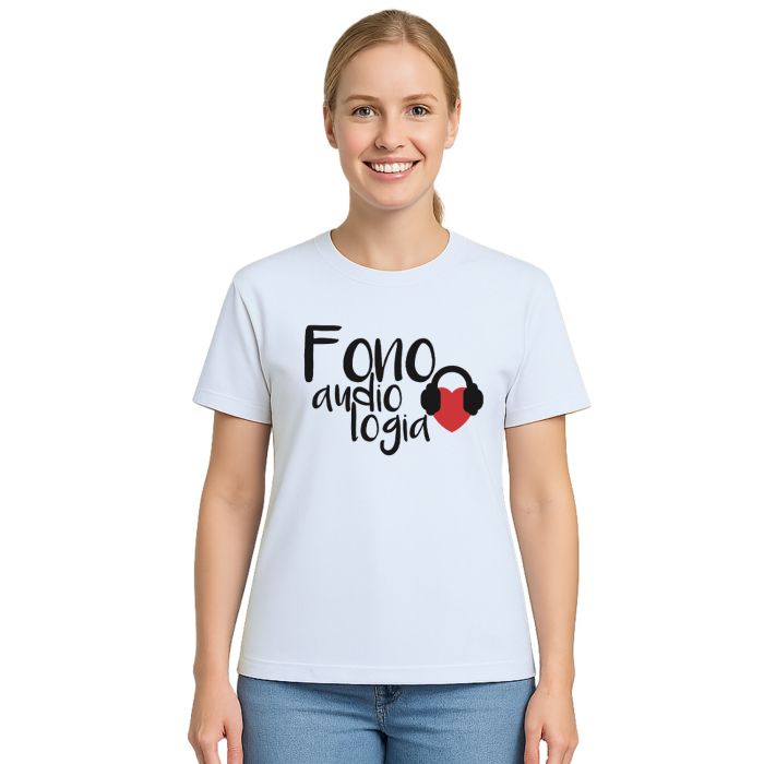 Camiseta Fonoaudiologia Universitária Personalizada