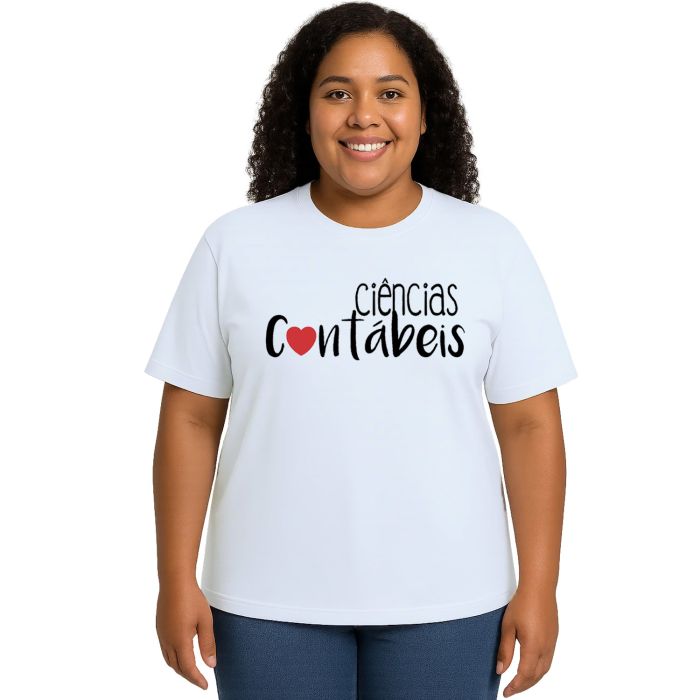 Camiseta Ciências Contábeis Universitária Personalizada