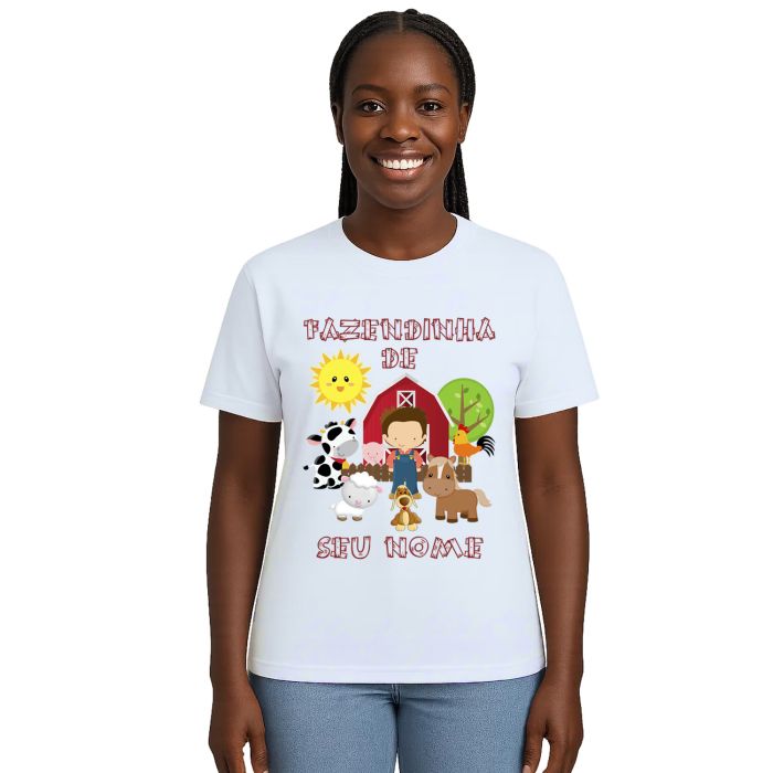 Camiseta Fazendinha Menino Estampa Personalizada