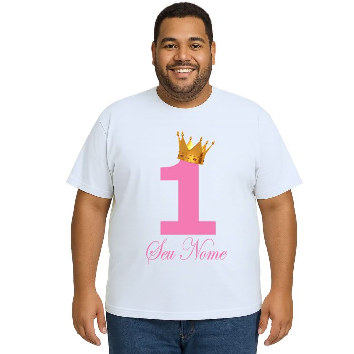 Camiseta Coroa Princesa Princesinha Personalizada