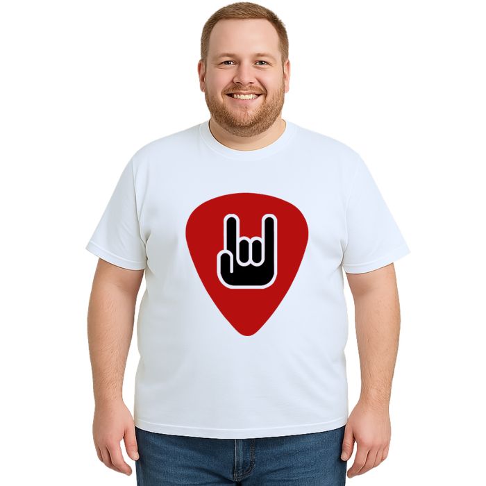 Camiseta Palheta Red Rock And Roll Estampa Personalizada