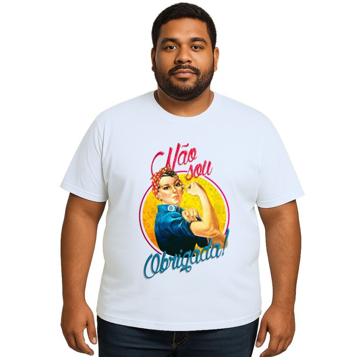 Camiseta Não Sou Obrigada Contra Assédio Personalizada